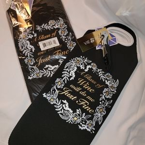 Vie & Rose Reusable Wine Bag w/ Corkscrew